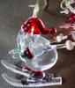 Set of 8 LED Santa Claus Lamps on a Transparent Cable, Length 1.5m, 220V-240V for Indoor Use