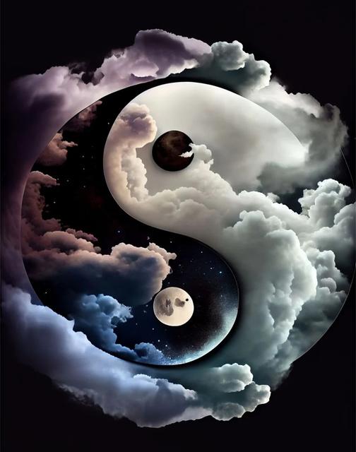 Инь Ян алмазная живопись Тай Чи вишневый цвет пейзажи 5D Алмазная вышивка полная дрель наборы для вышивки крестом животное дерево