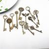 Vintage Key Pendant, Mixed, 12 Pieces/pack, DIY Antique Bronze Key Accessory, Notebook Pendant