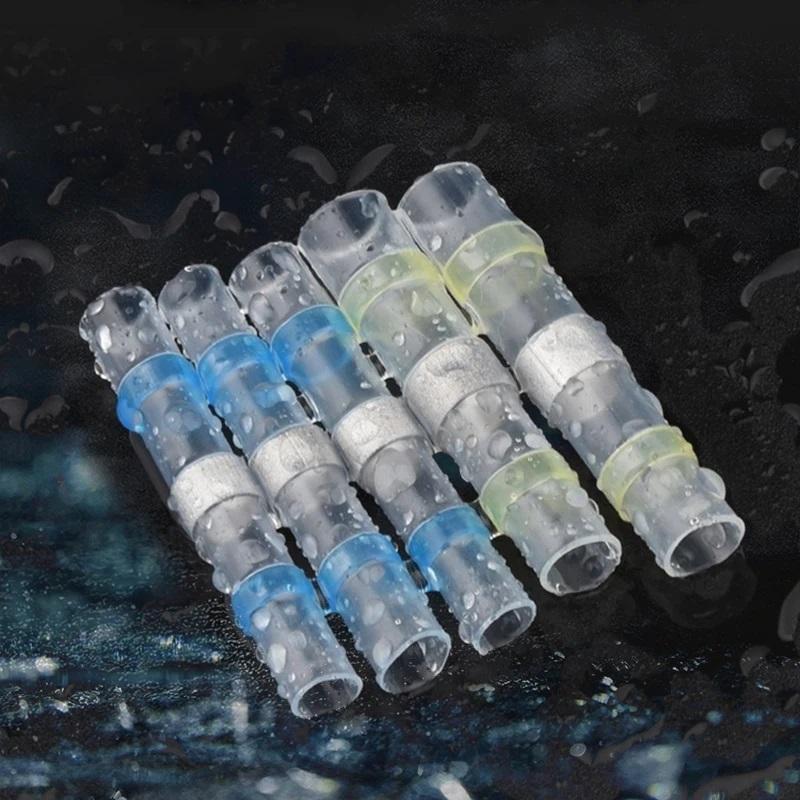 Кольцевой припой Клемма 50 шт. Монтажный припойный кольцевой термоусадочный промежуточный соединительный терминал Термоусадочная трубка Клемма