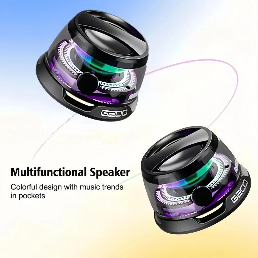 G200 Bluetooth 5.3 динамик Мини динамик Портативный магнитный динамик Многофункциональный RGB динамик RGB подсветка 7 часов воспроизведения