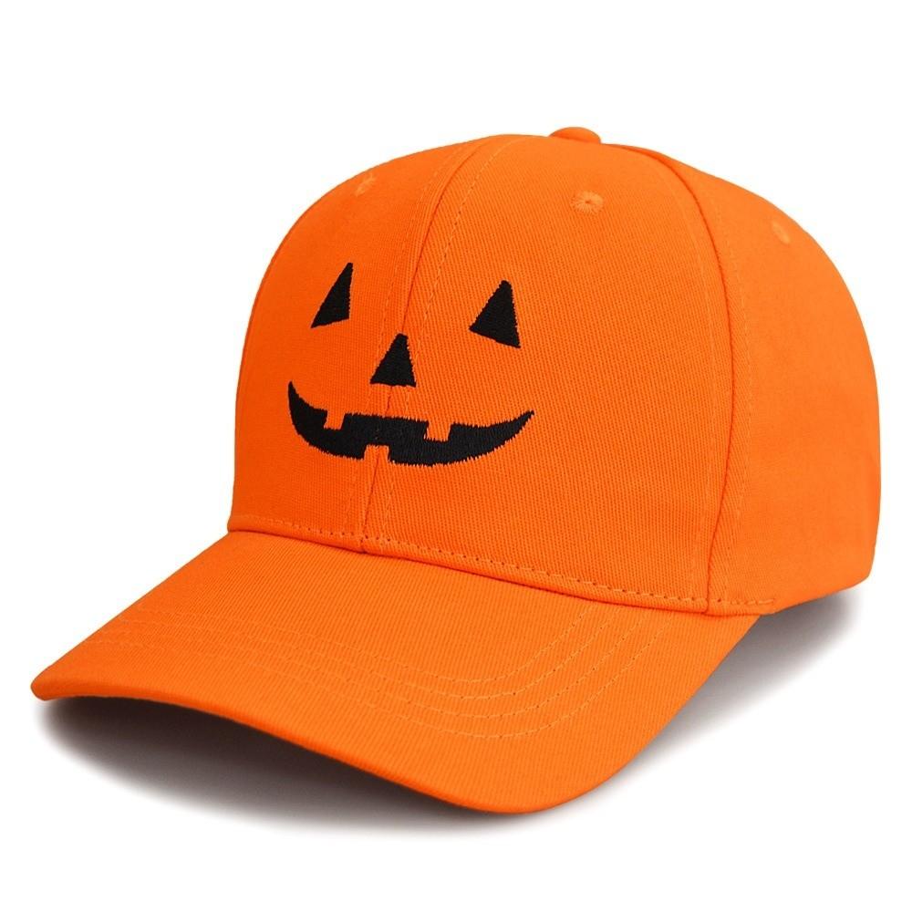 Lightweight Halloween Baseball Cap UV Protection Sunshade Cap Funny Pumpkin Embroidery Hat Outdoor