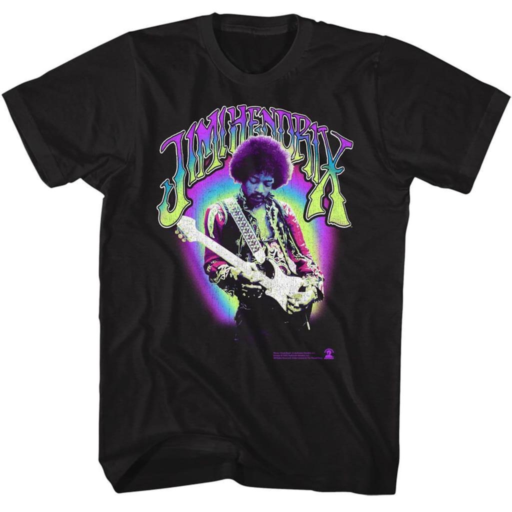 Jimi Hendrix Neon Jimi Black T-Shirt