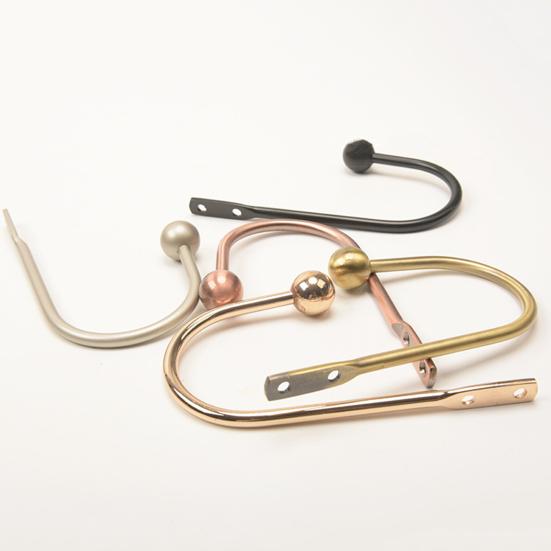 Yousheng 2 шт. держатели для штор полированные с двумя отверстиями U-образные портативные изысканные широко применяемые прочные современные настенные крючки для подхвата штор