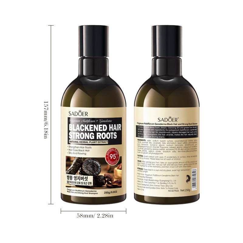 Шампунь с Polygonum multiflorum и Ganoderma lucidum 250 г Увлажняющий и смягчающий шампунь