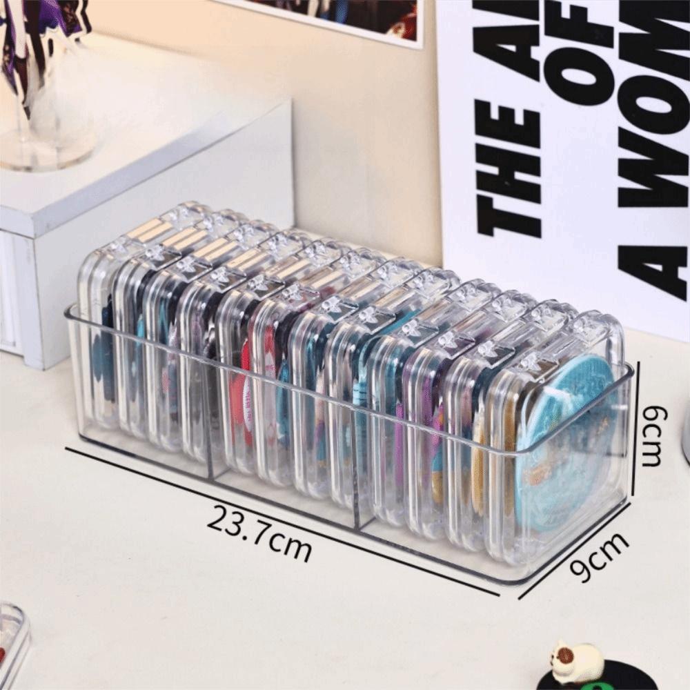 Dust-proof Fake Nail Storage Box Acrylic Badge Storage Box Protective Clear Nail Boxes  Packaging