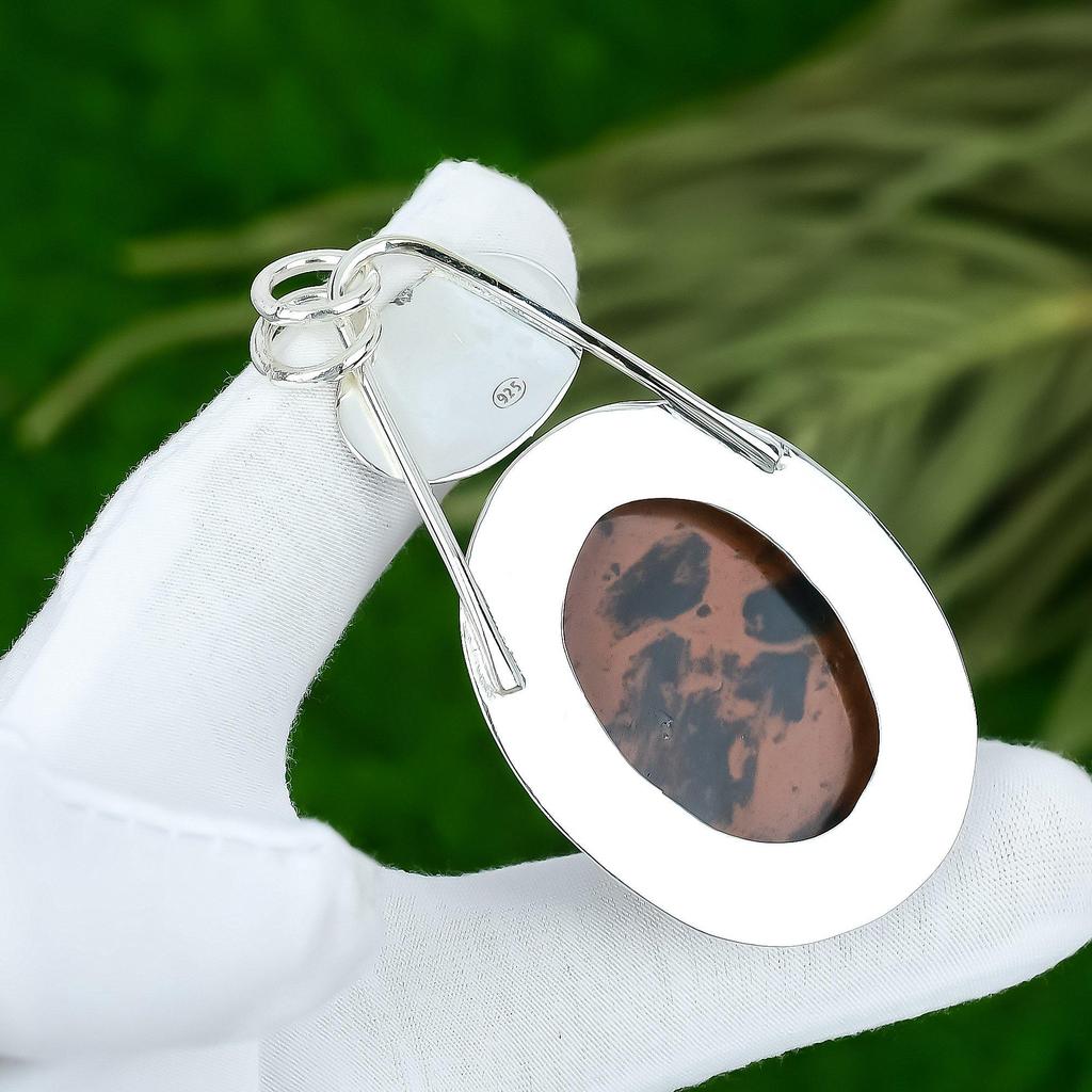 Easter Deal Mahogany Obsidian Gemstone Wife Pendant Jewelry 925 Sterling Silver
