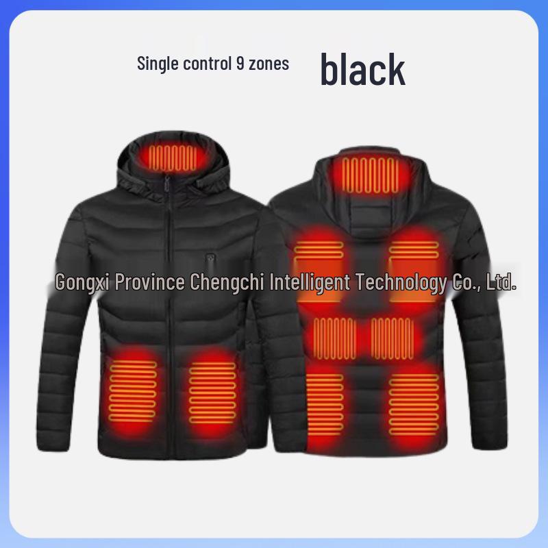 Хлопковая куртка с USB-подогревом и регулируемой температурой