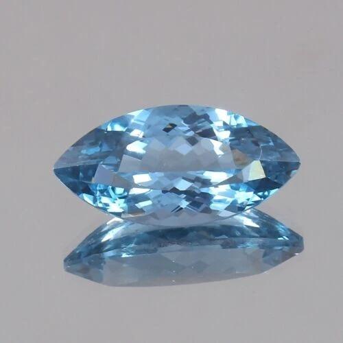 Natural Blue Aquamarine Loose Gemstone Flawles Brazilian 12 ct Marquise Shape for Jewelry Designs