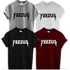 Классическая мужская футболка с коротким рукавом с надписью Yeezus из премиальной смесовой ткани