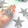 Five-pointed Star Shape Clothing Iron-On Patch with Tassel, Clothing Decoration Pants Repair Decorative DIY Accessories