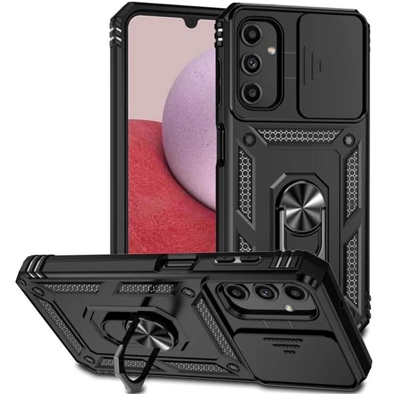 Противоударный чехол с скользящими линзами для Samsung Galaxy A05S A15 A25 A54 A04S A14 A34 A54 5G S20 S21 S22 S23 S24 Ultra Plus FE, задняя крышка с подставкой