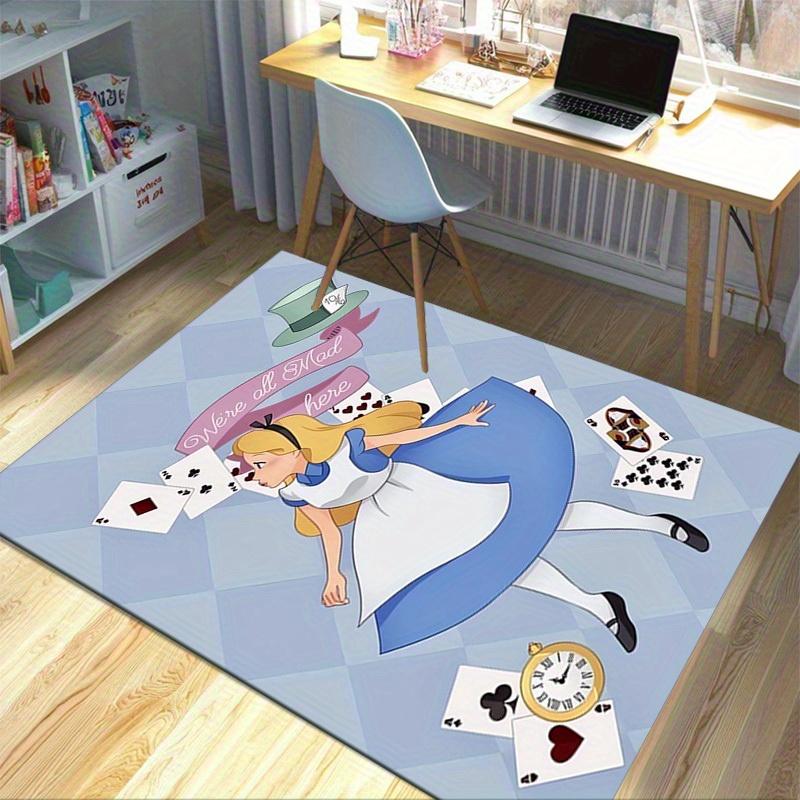 1pc. Alice in Wonderland Themed Rug - Perfect for Home Decor, Office Carpet, Outdoor Use, and Gift Ideas!z041403