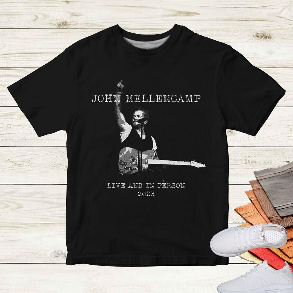 John Mellencamp Live And In Person 2023 Shirt gift for fan S-3XL Unisex T-Shirt