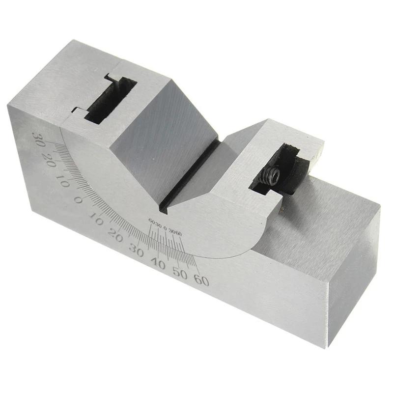 Precision Adjustable Angle V-Block Set AP25 AP30 AP46 0-60 Degree for Micro Milling Setup Workshop Calibration