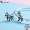 BAMOER Authentic 925 Sterling Silver Lovely Zebra Bead & Charm Fit Bracelet & Necklace DIY