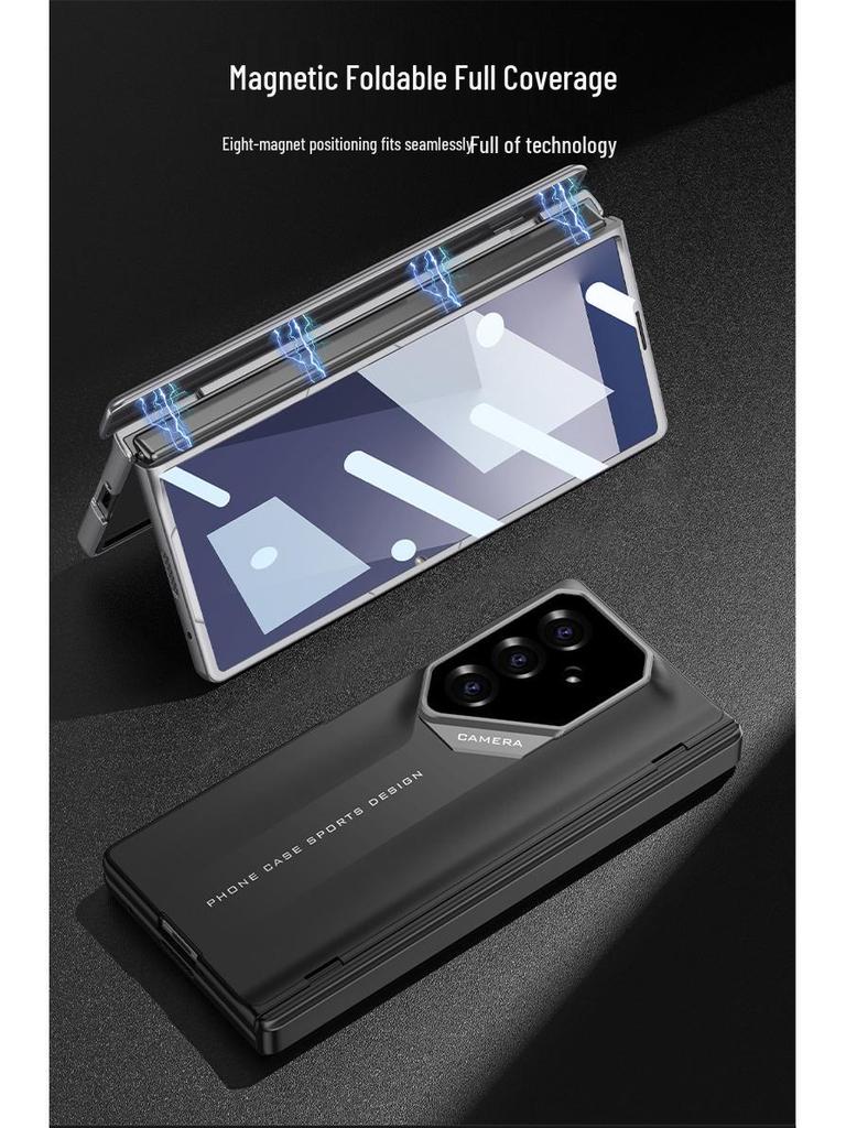 Тонкий магнитный чехол для Samsung Z Fold7 Supercar с защитой шарнира