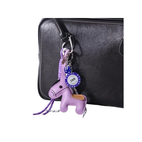 Брелок Яркий Цвет Искусственная Кожа Дизайн Лошади Брелок Подвеска Легкий Держатель для Ключей с Веревкой Аксессуар для Сумки для Телефона