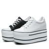 Fashion High Quality 2024 Platform Shoes Women Spring Autumn Women's Boots Fashion Canvas Shoes Breathable Women Super High Single Shoes