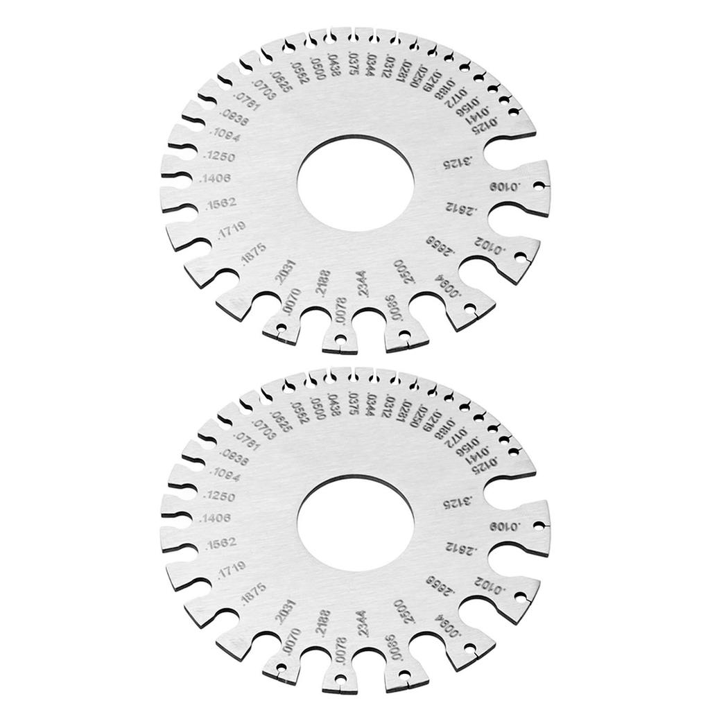 2 шт. Толщиномеры из нержавеющей стали Профессиональный стандартный толщиномер для сварки металлических листов