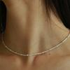 Less Is More Silver Three-line Necklace