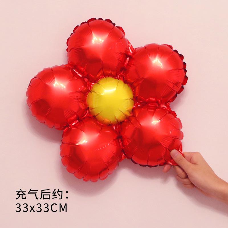 Flower Foil Balloon Daisy Rose Flower Various Flowers Balloons Wedding Birthday Party Valentine's Day Decoration Supplies