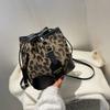 Leopard Small PU Leather Women Bucket Crossbody Bags  Fall Designer Shoulder Bag Luxury Brand Ladies Handbag Lady Trend Tote