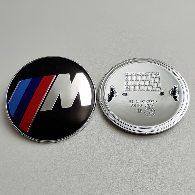 BERV3 82mm 74mm Car Front Hood Emblem Logo Rear Trunk Badge For BMW E90 E39 E46 E30 E36 E87 E60 E92 E92 M2 M3 M4 M5 Accessories