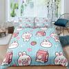 Cartoon Cute Dograbbit Duvet Cover 3D Printed Nordic Bedding Set Pillowcase Double Twin Full Queen King Size Quilt Cover
