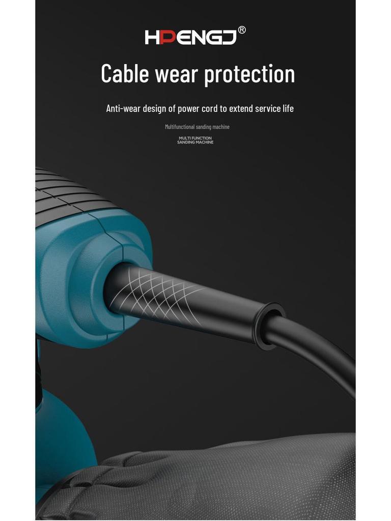 5-дюймовая эксцентриковая электрическая шлифовальная и полировальная машина для деревообработки и мебели