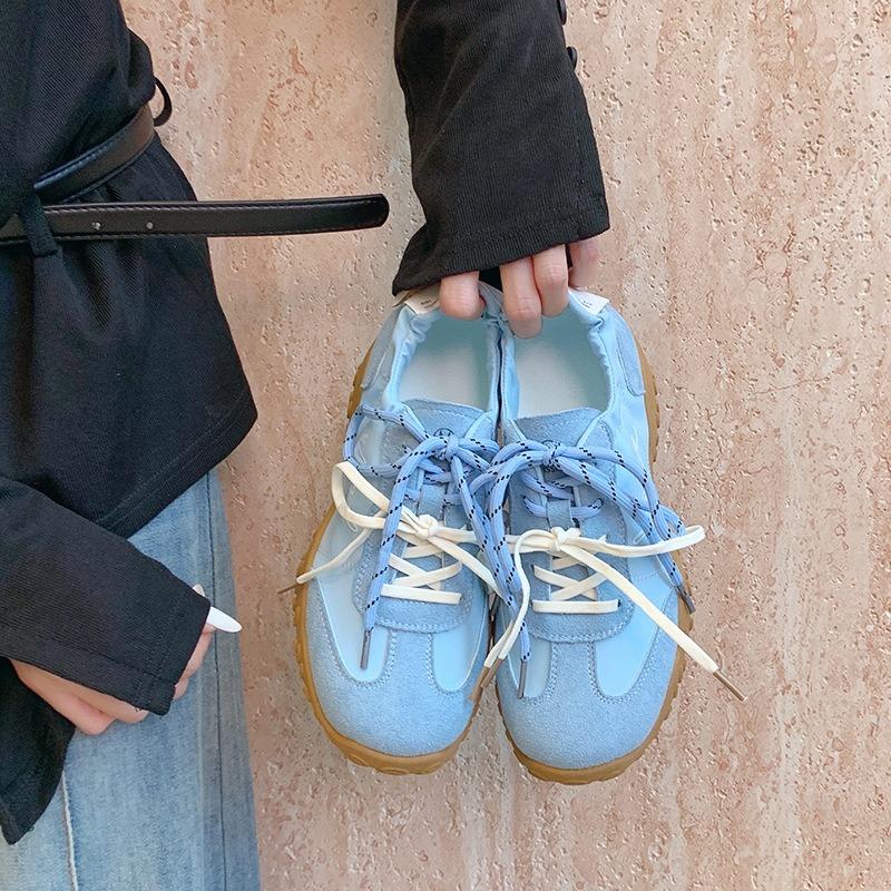 Балетный стиль мандариновая утка шнуровка женские новые ретро универсальные платформа досуг спорт