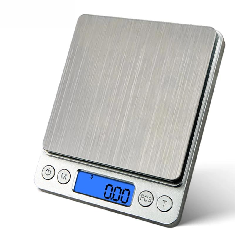 500g/0.01g Jewelry Portable Scale 3kg/0.1g Digital Display Scale Baking Electronic Scale Personal Table Scale Kitchen Food Scale