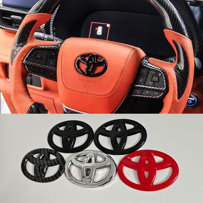 Стикеры-эмблемы на руль для RAV4 Corolla Camry Yaris Vios Hilux Prius CHR, не требующие разборки