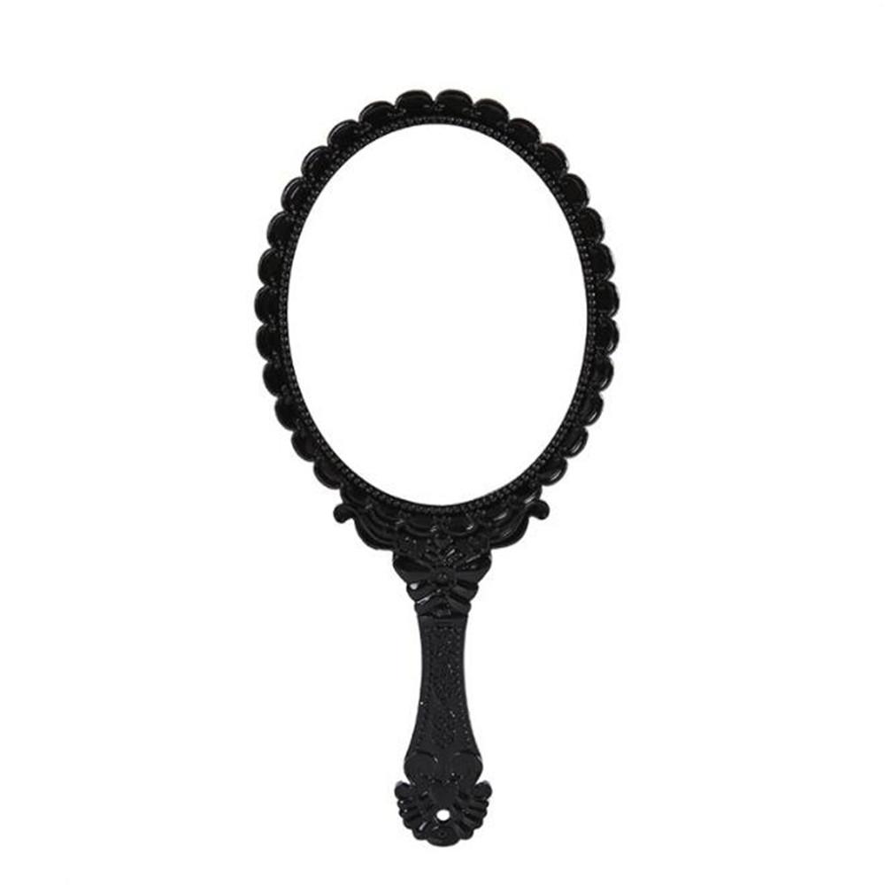 Vintage Carved Handheld Vanity Mirror Makeup Mirror SPA Salon Makeup Vanity Hand Mirror Handle Cosmetic Compact Mirror for Women