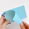 Horizontal Line Loose-Leaf Index Cards Double-sided Revision Cards Durable Binder Memo Book  Office