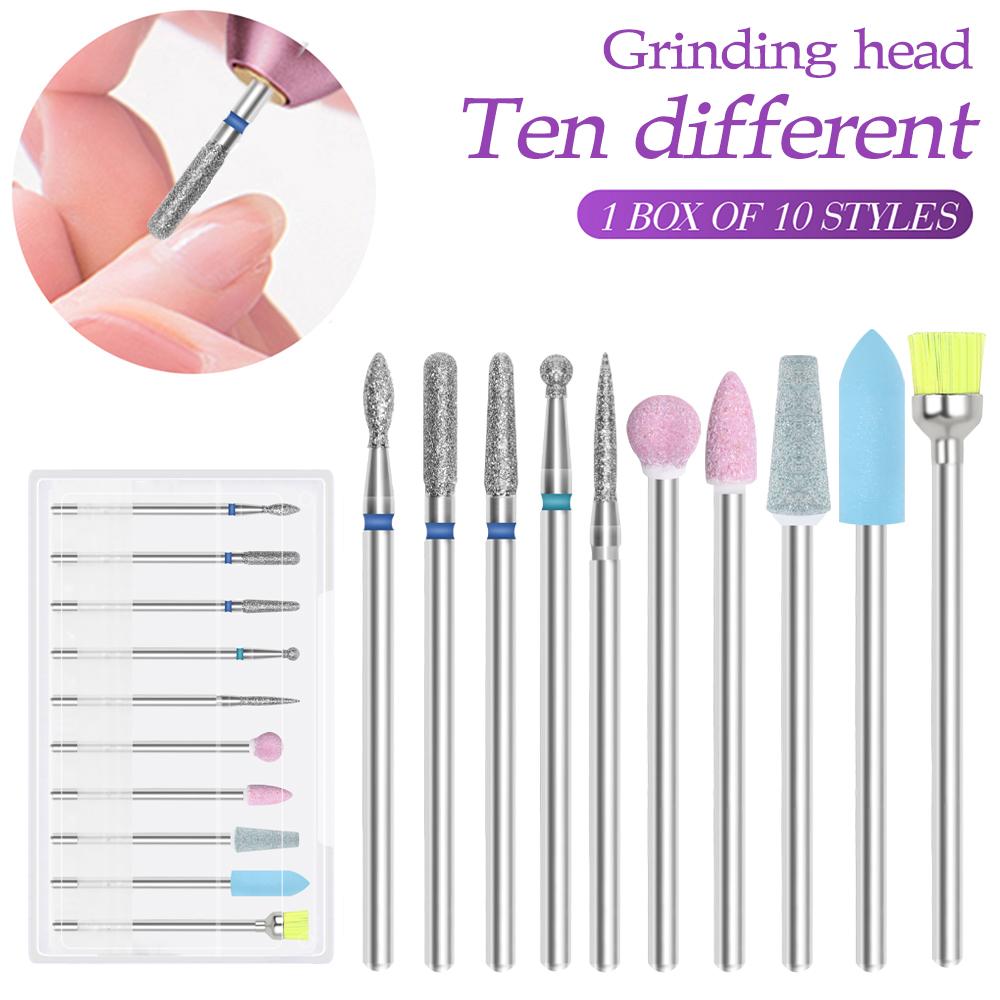YIKOOLIN Портативная электрическая машина для маникюра и педикюра Набор фрез для ногтей Инструменты для снятия геля для акриловых ногтей Электрическая polishing machi для ногтей