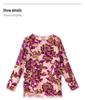 Luxury Women's Long Sleeve Flocked Top with Bright Silk Burnout Design