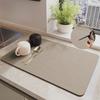 Коврик для слива на кухне, Коврик для столешницы, Мягкий диатомовый ил, Абсорбирующий коврик для рабочего стола, Подставка, Раковина в ванной, Нескользящий и Защищающий от ожогов