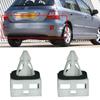2X проставки для заднего бампера и фиксаторы, крепежи для Honda Civic 71592S6A000, автомобильные аксессуары, белые пластиковые детали для автомобиля
