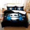 Cartoon Chinese Panda Bedding Set Soft Microfiber Double Queen King Twin Duvet Cover Kids Girls Room Decor White Duvet Cover