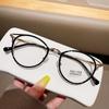 Round Eyeglasses Women  Computer Anti Blue Light Glasses Frames Transparent Optical Fake Eyeglass Student Myopia Frame Oculos