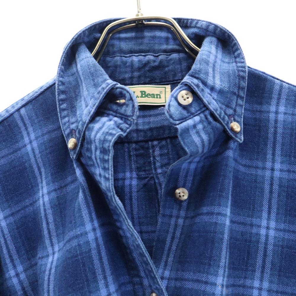 L.L.BEAN 80-е годы Outdoor Сделано в США Винтажная рубашка с длинным рукавом на пуговицах в клетку Женская Б/у