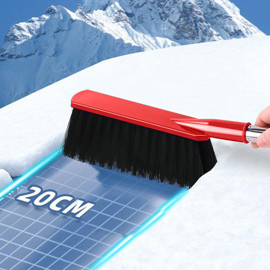 2 In 1 Car Snow Brush And Ice Scraper With Extended Handle For Winter Vehicle Use Durable Cold Resistant Material