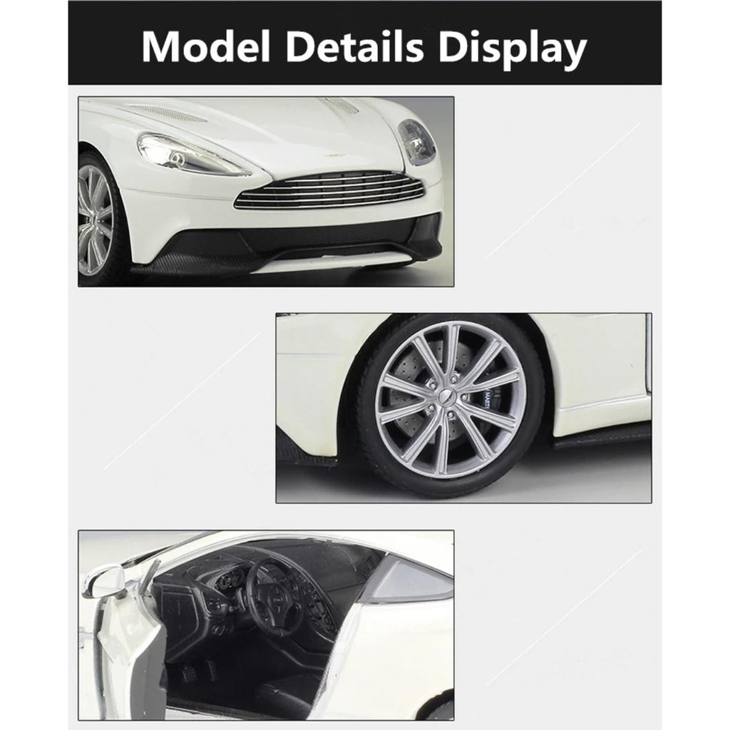 Welly 1/24 Aston Martin VANQUISH Coupe Сплав Спортивный Автомобиль Модель Литьевой Металл Гоночный Автомобиль Транспортные Средства Модель Симуляция Игрушки для Детей Подарок
