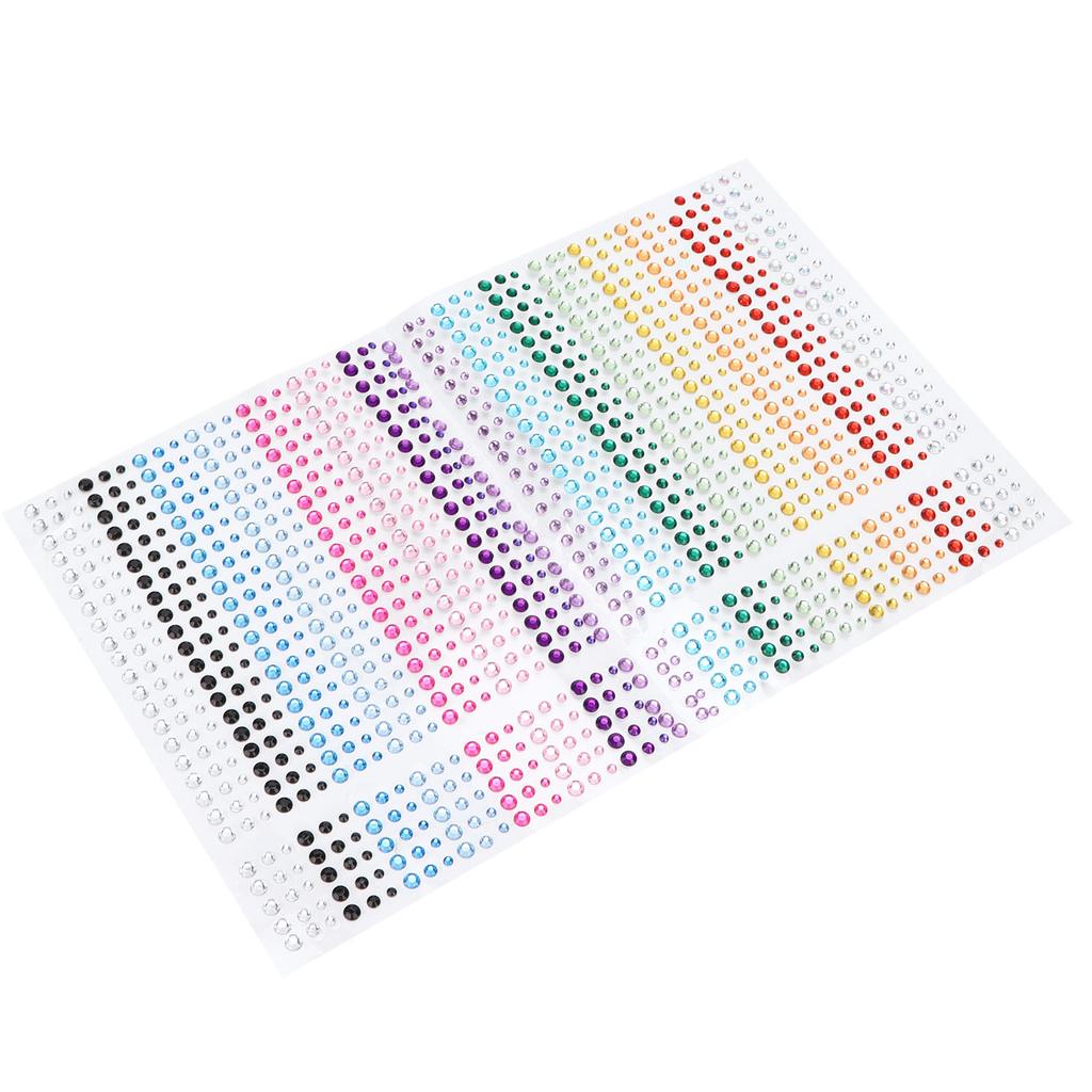 Rhinestones Stickers DIY 15 Colors SelfAdhesive Bling Accessories Stickers for Phone Craft Face