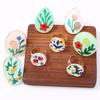 Ethnic Style Vintage Ring French Glazed Ring Rural Enamel Flower Ring  Gift