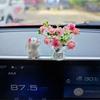 Милый Кролик Украшение Ваза для Цветов Декор для Салона Автомобиля