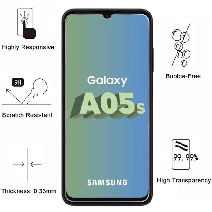 Coque pour Samsung Galaxy A05S et 2 Verres Trempé Film Protection Ecran Phonillico®