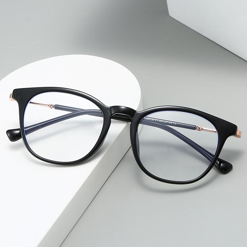 TR90 Anti Blue Light Blocking Glasses Frame Women Cat Eye Retro Eyeglasses for Ladies Optical Frame