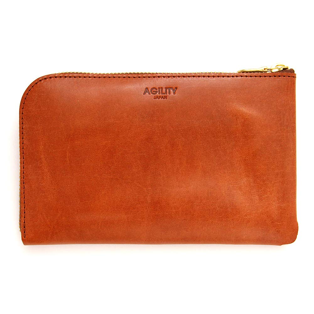 AGILITY affa Long Smartphone Large Holds 2 Genuine "Smafolet" Wallet, L-Shaped, Wallet, Capacity, 6.7 Inch, Devices, Leather, Pouch, Men's, Women's